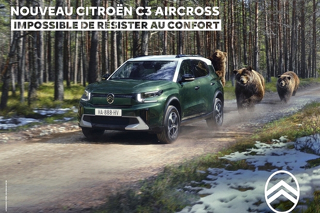 « Impossible de résister au confort ! », la campagne 360° de Citroën pour le SUV C3 Aircross